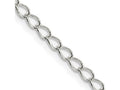 FJC Finejewelers 925 Sterling Silver Half Round Wire Open Curb Chain 18 Inches x 3 mm