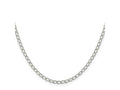 FJC Finejewelers 925 Sterling Silver Half Round Wire Open Curb Chain 20 Inches x 3 mm