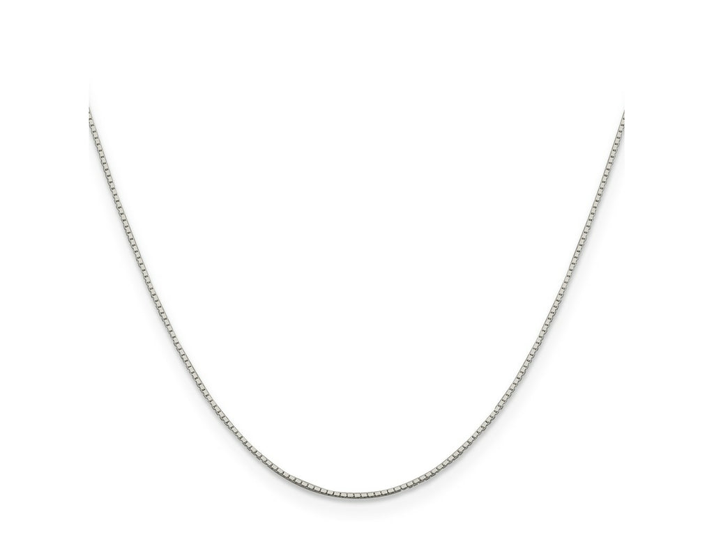 FJC Finejewelers 925 Sterling Silver Bright Cut Mirror Box Chain 20 Inches x 0.6 mm