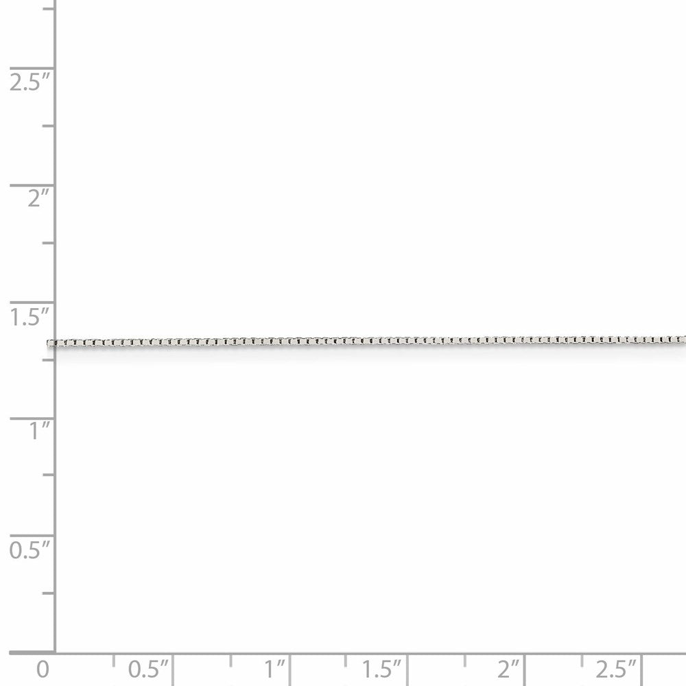 FJC Finejewelers 925 Sterling Silver Bright Cut Mirror Box Chain with 4in ext. 22 Inches x 0.6 mm