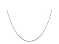 FJC Finejewelers 925 Sterling Silver Bright Cut Mirror Box Chain 18 Inches x 0.7 mm