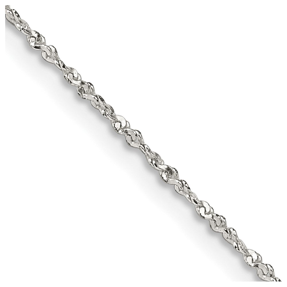 FJC Finejewelers 925 Sterling Silver Link Twisted Serpentine Chain 24 Inches x 1 mm