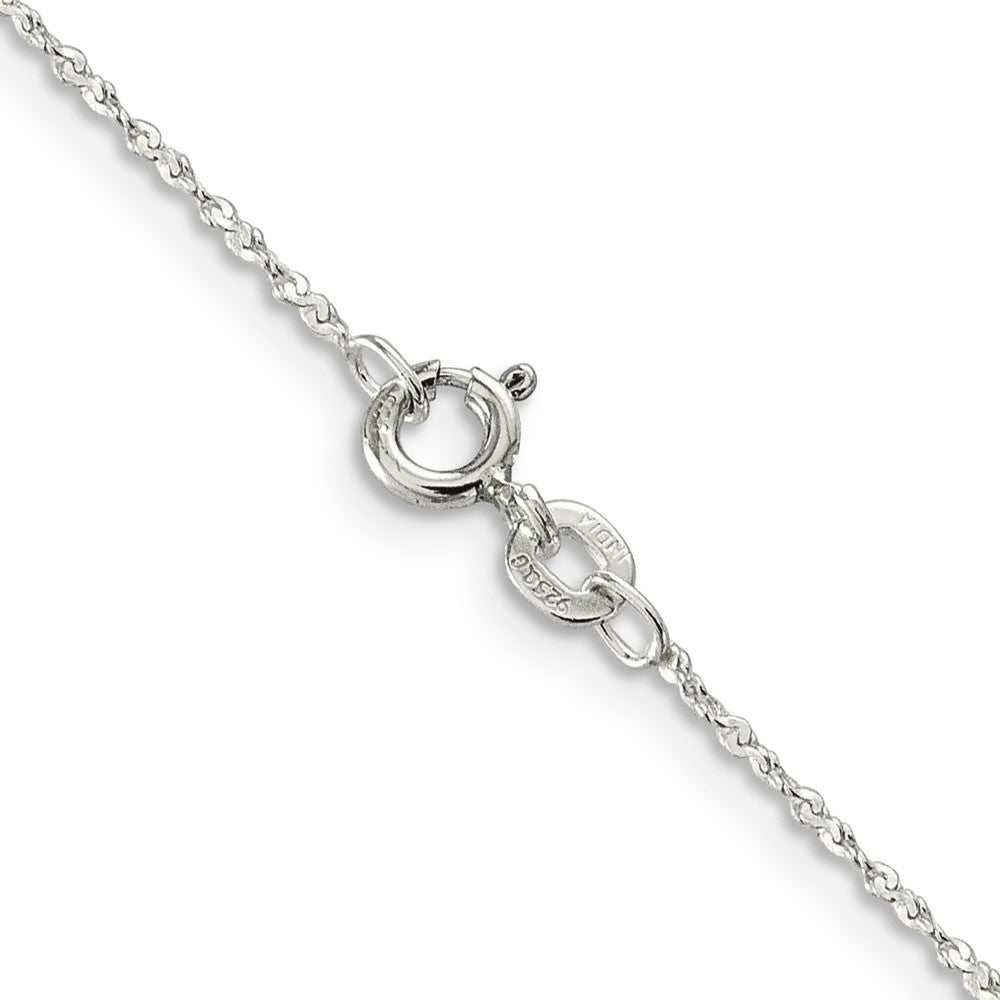 FJC Finejewelers 925 Sterling Silver Link Twisted Serpentine Chain 24 Inches x 1 mm