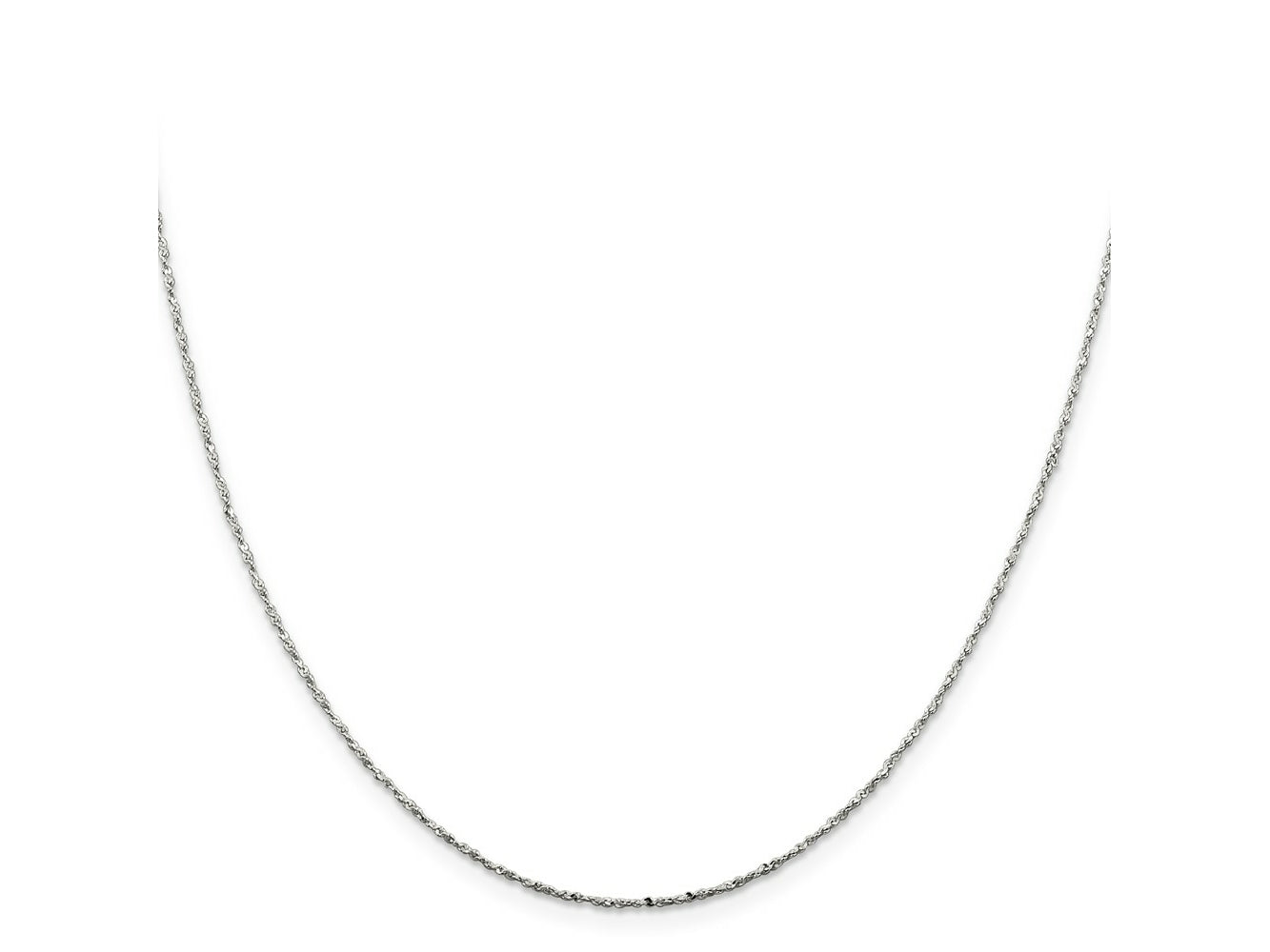 FJC Finejewelers 925 Sterling Silver Link Twisted Serpentine Chain 24 Inches x 1 mm