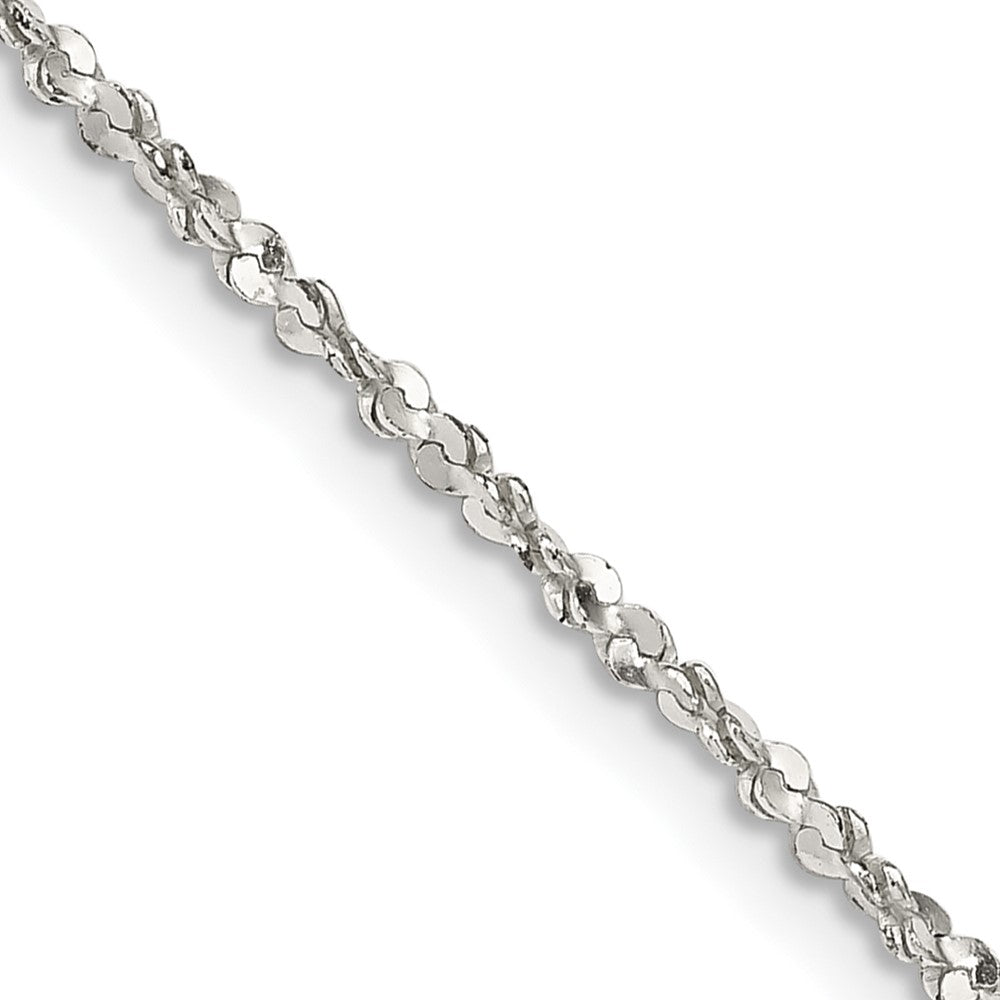 FJC Finejewelers 925 Sterling Silver Link Twisted Serpentine Chain 18 Inches x 1.6 mm