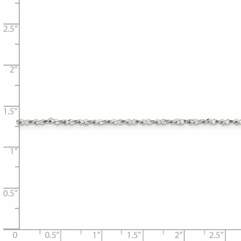 FJC Finejewelers 925 Sterling Silver Link Twisted Serpentine Chain 20 Inches x 1.6 mm