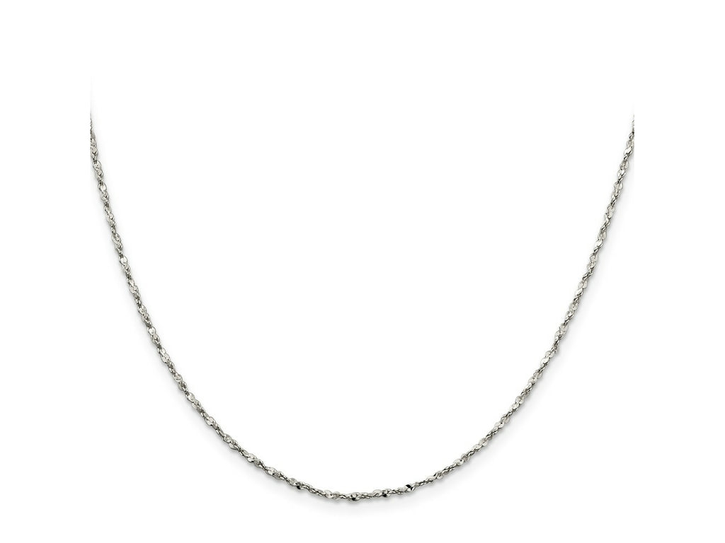 FJC Finejewelers 925 Sterling Silver Link Twisted Serpentine Chain 20 Inches x 1.6 mm
