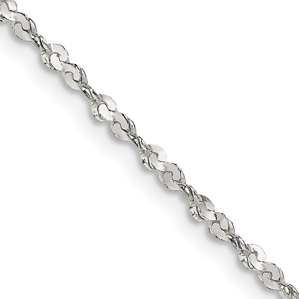 FJC Finejewelers 925 Sterling Silver Link Twisted Serpentine Chain 18 Inches x 1.8 mm