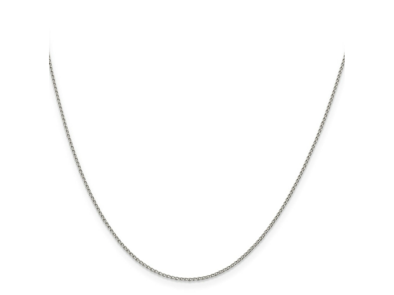 FJC Finejewelers 925 Sterling Silver Open Elongated Link Curb Chain 14 Inches x 1 mm