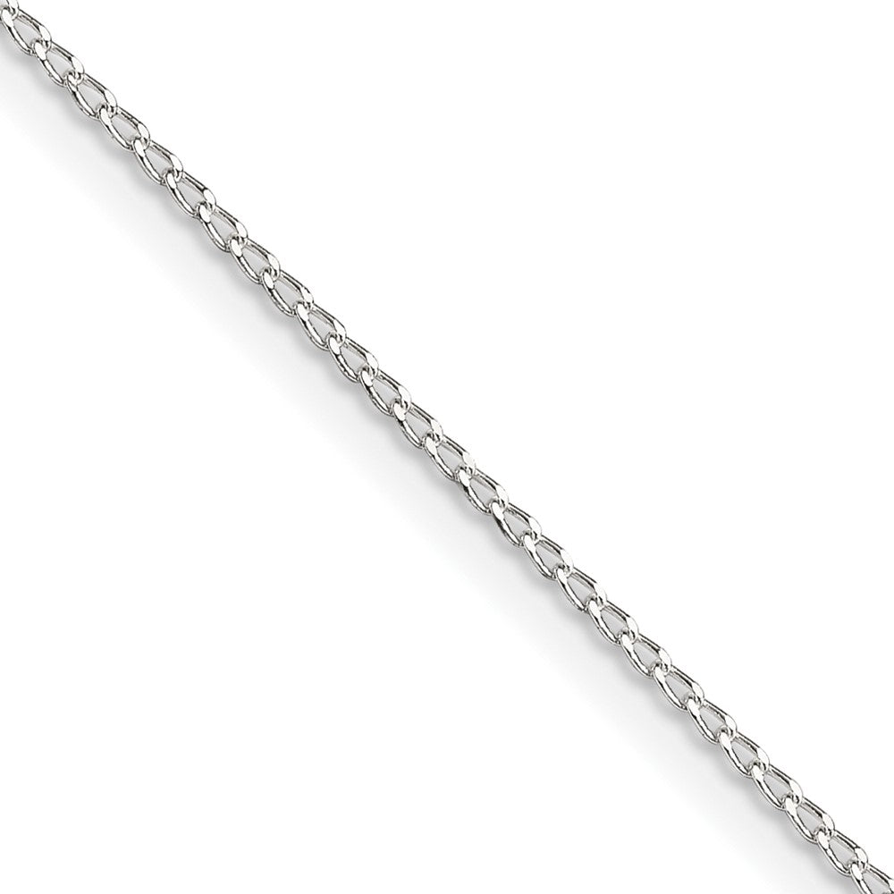 FJC Finejewelers 925 Sterling Silver Open Elongated Link Curb Chain 18 Inches x 1 mm