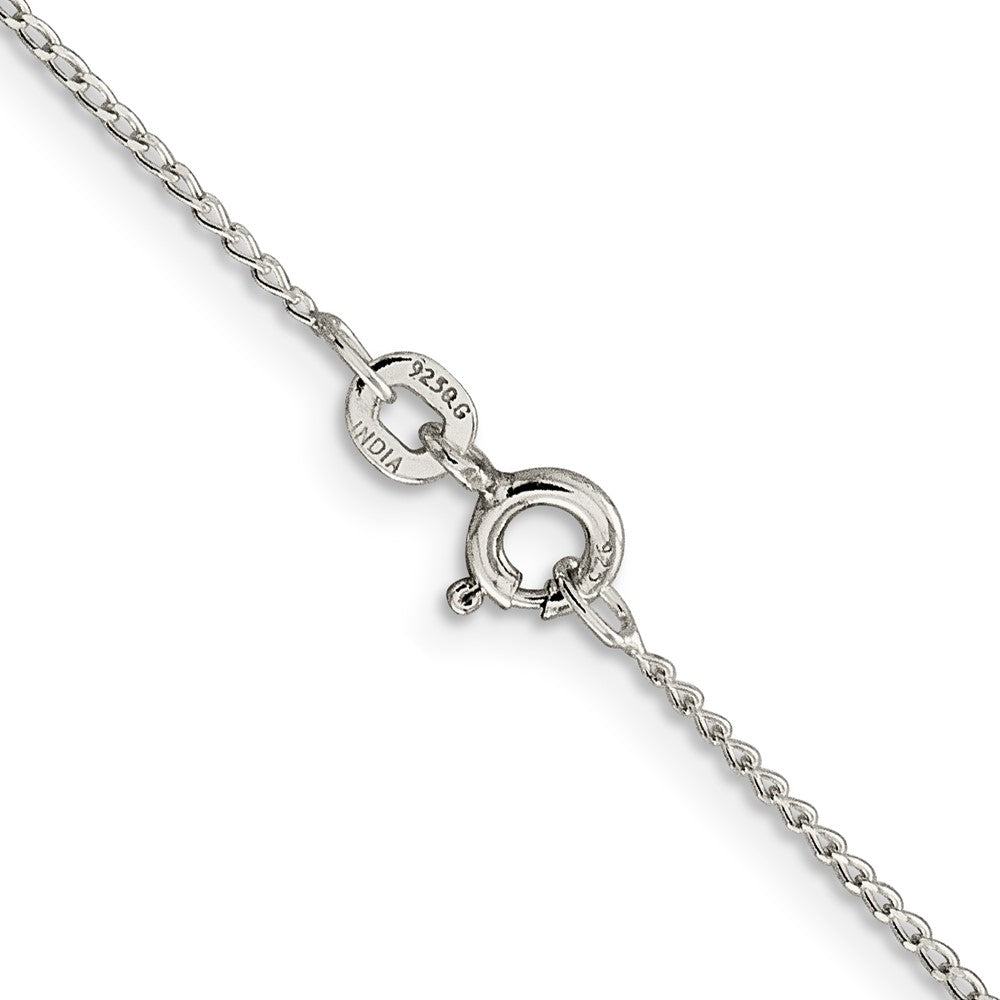 FJC Finejewelers 925 Sterling Silver Open Elongated Link Curb Chain 24 Inches x 1 mm