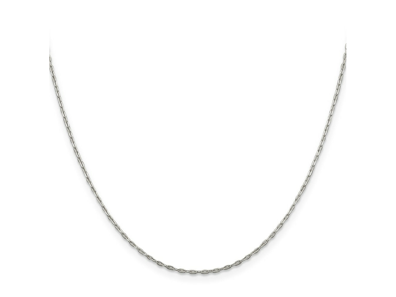 FJC Finejewelers 925 Sterling Silver Flat Oval Cable Chain 24 Inches x 1.4 mm