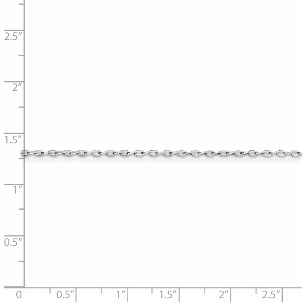 FJC Finejewelers 925 Sterling Silver Flat Oval Cable Chain 36 Inches x 1.4 mm