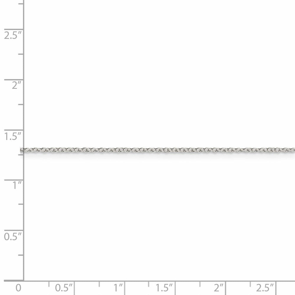FJC Finejewelers 925 Sterling Silver Forzantina Cable Chain with 4in ext. 22 Inches x 1.1 mm