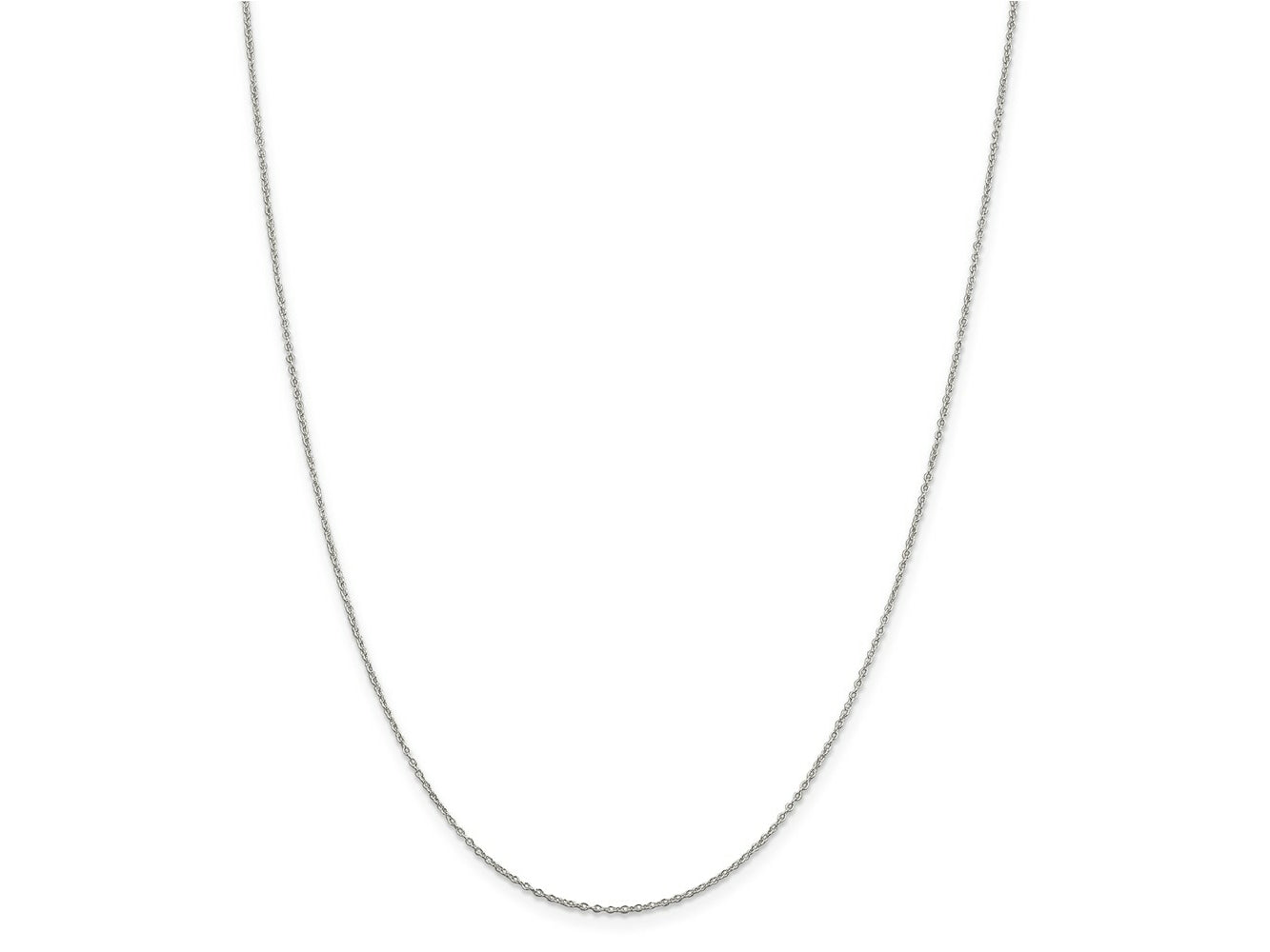 FJC Finejewelers 925 Sterling Silver Forzantina Cable Chain with 4in ext. 22 Inches x 1.1 mm