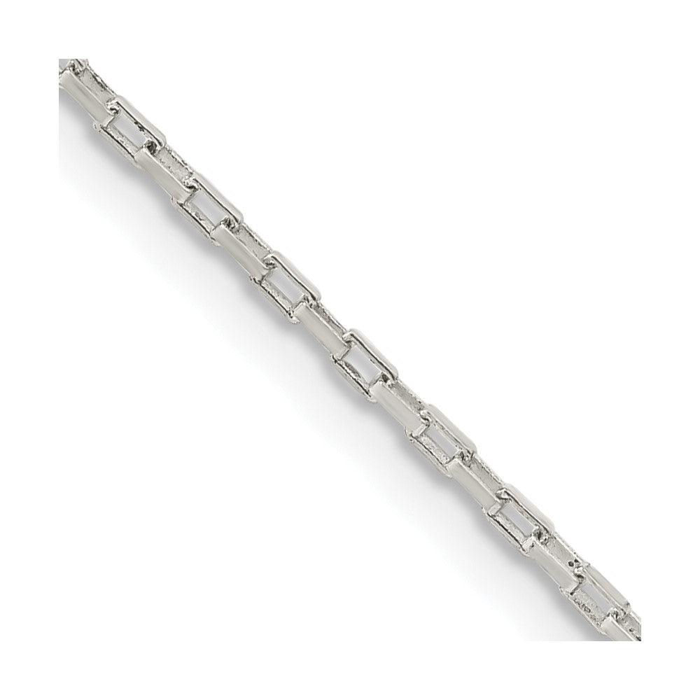 FJC Finejewelers 925 Sterling Silver Elongated Box Chain 26 Inches x 1.3 mm