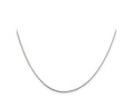 FJC Finejewelers 925 Sterling Silver Oval Box Chain 18 Inches x 1 mm