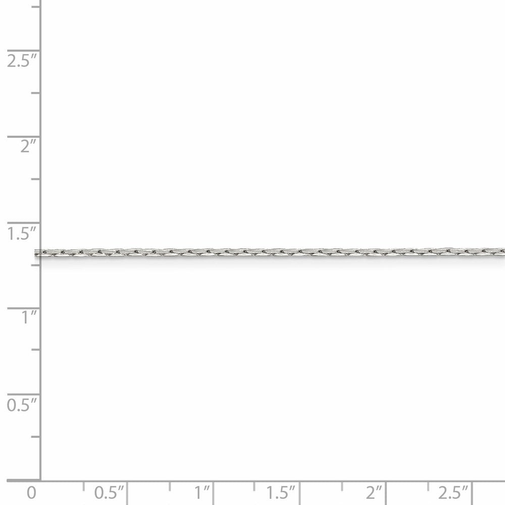 FJC Finejewelers 925 Sterling Silver Oval Box Chain 20 Inches x 1 mm