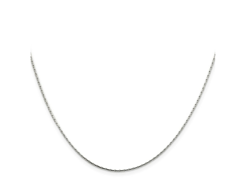 FJC Finejewelers 925 Sterling Silver Oval Box Chain 20 Inches x 1 mm