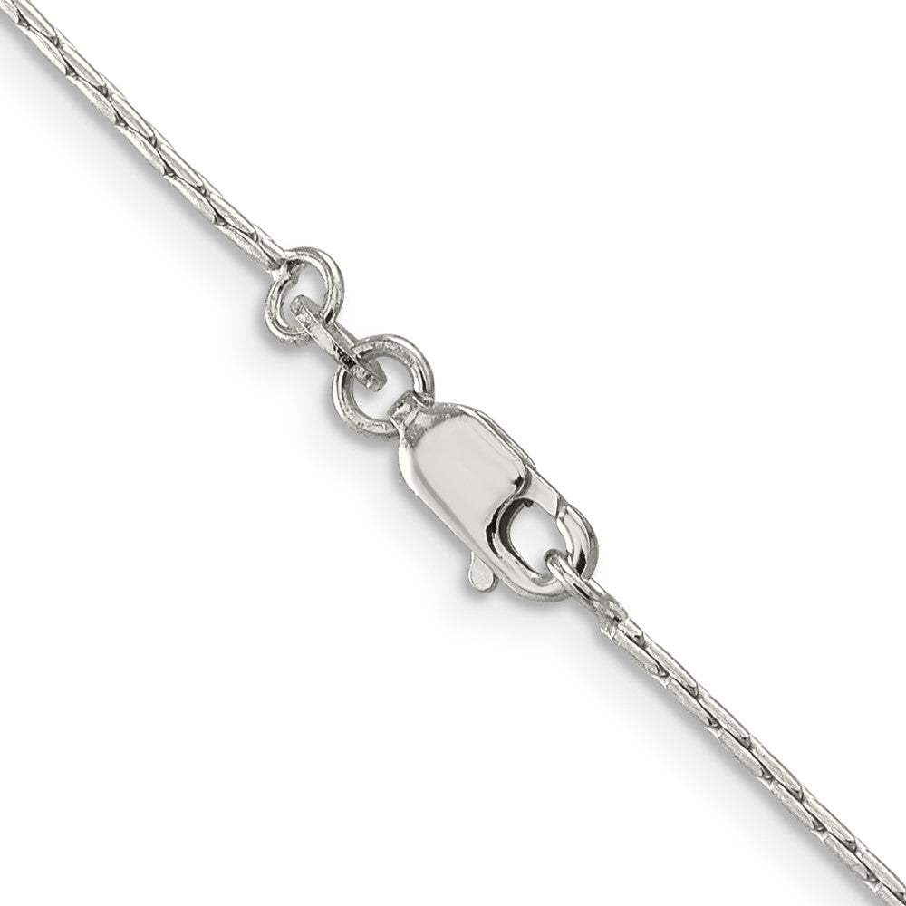 FJC Finejewelers 925 Sterling Silver Oval Box Chain 22 Inches x 1 mm