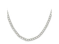FJC Finejewelers 925 Sterling Silver Half round Wire Open Curb Chain 24 Inches x 4.5 mm