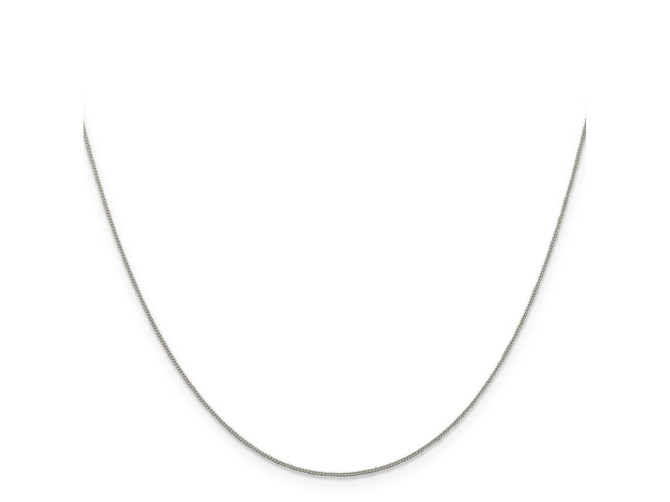 FJC Finejewelers 925 Sterling Silver Curb Chain 24 Inches x 0.5 mm