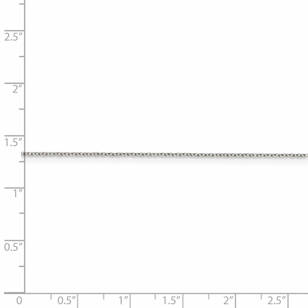 FJC Finejewelers 925 Sterling Silver Rhodium Plated Cable Chain 24 Inches x 1 mm