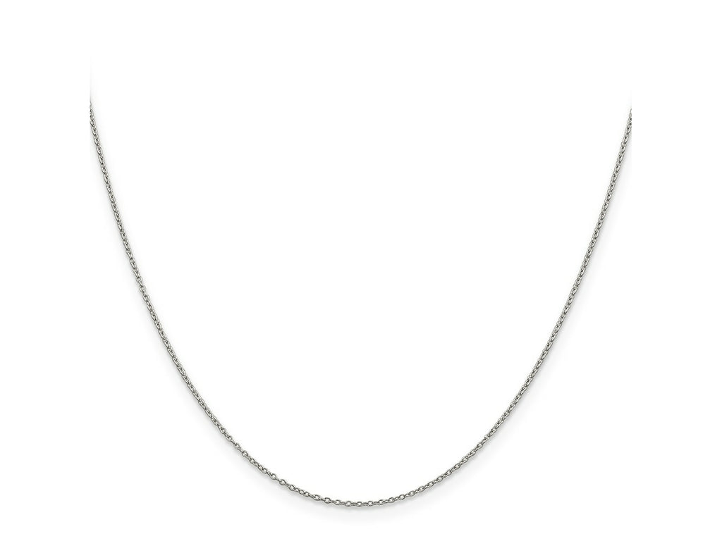 FJC Finejewelers 925 Sterling Silver Rhodium Plated Cable Chain 30 Inches x 1 mm