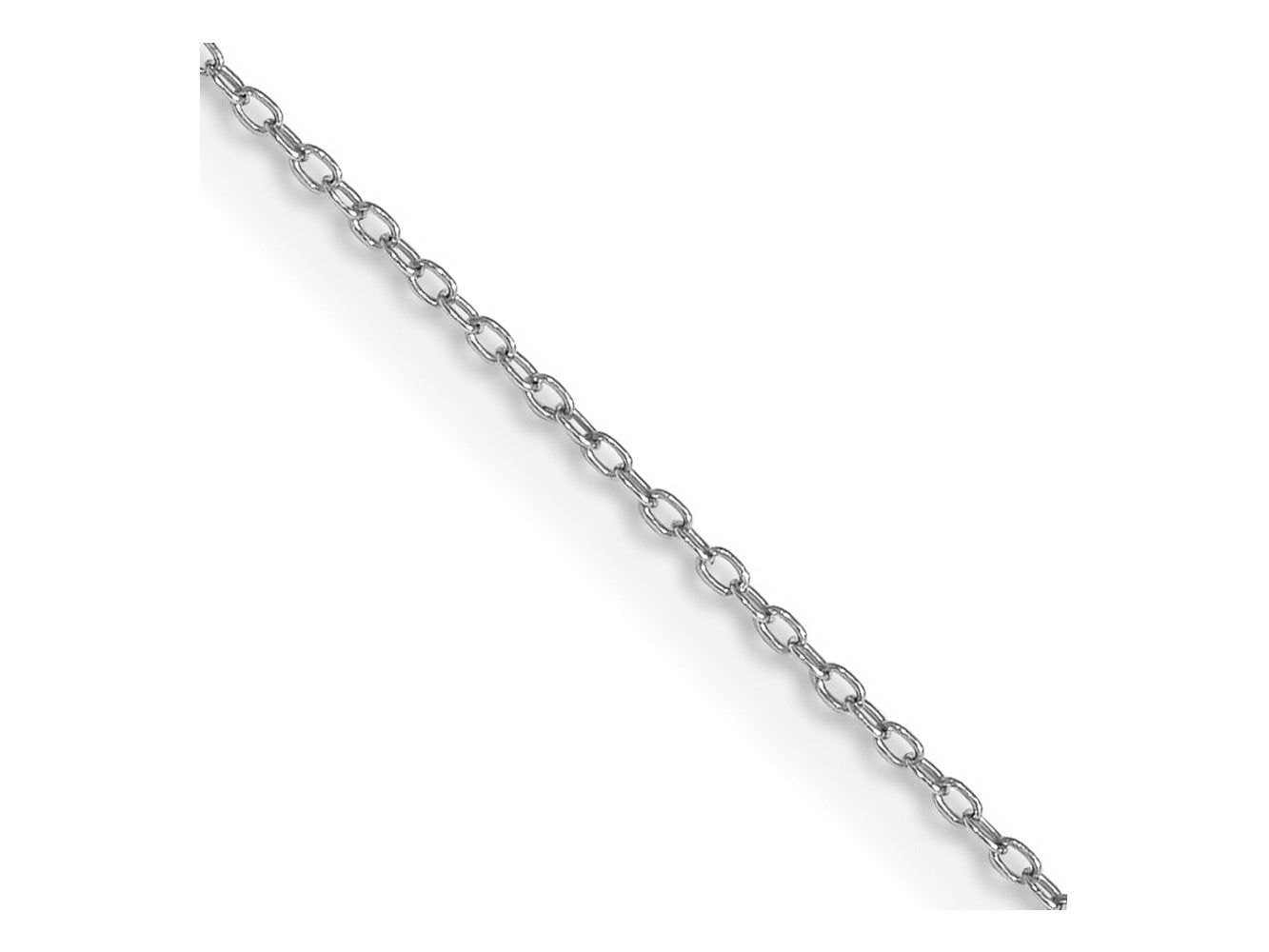 FJC Finejewelers 925 Sterling Silver Rhodium Plated Cable Chain 14 Inches x 1 mm