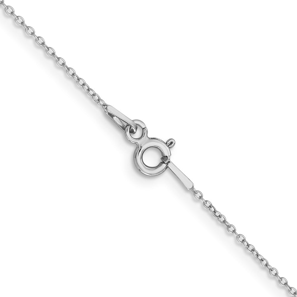 FJC Finejewelers 925 Sterling Silver Rhodium Plated Cable Chain 16 Inches x 1 mm