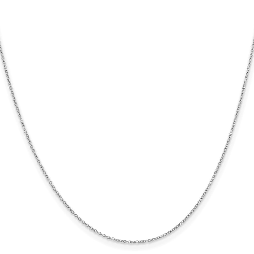 FJC Finejewelers 925 Sterling Silver Rhodium Plated Cable Chain 16 Inches x 1 mm