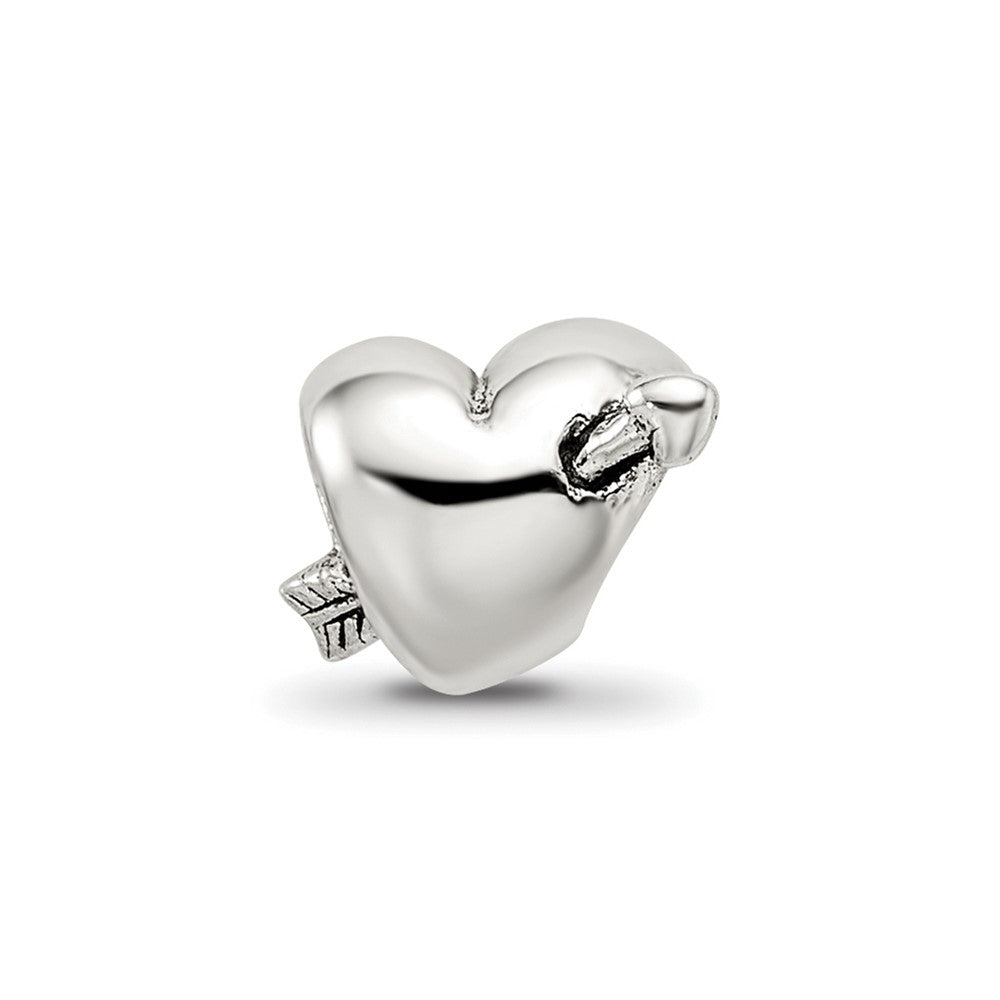 Reflections 925 Sterling Silver Kids Heart with Arrow Bead 6 x 6 mm