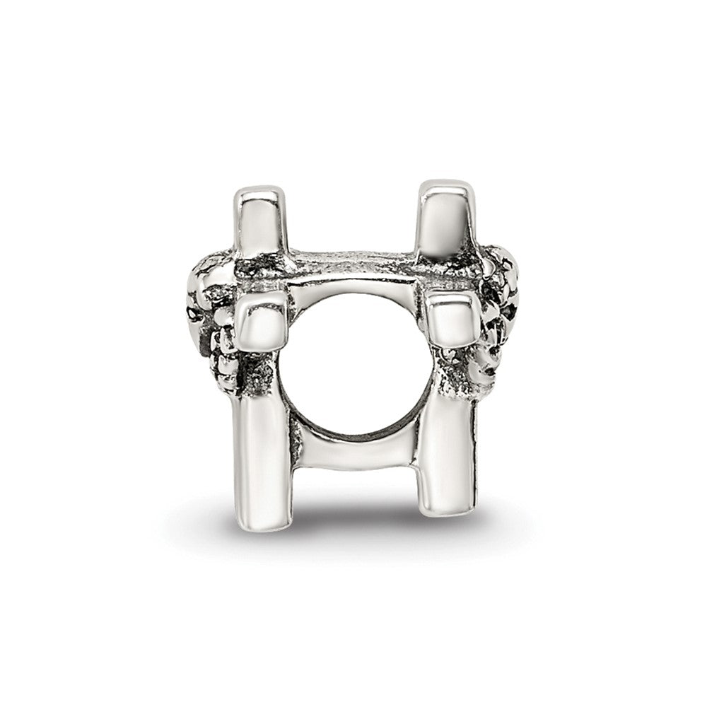 Reflections 925 Sterling Silver Kids Angel Cross Bead 7 x 6 mm.