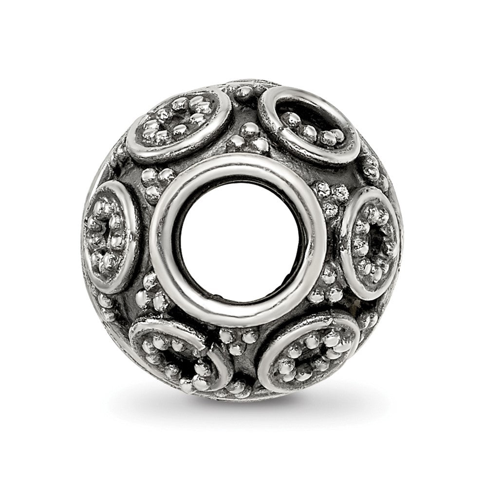 Reflections 925 Sterling Silver Hand Made Decorative Bali Bead 10 x 10 mm.