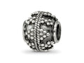Reflections 925 Sterling Silver Hand Made Decorative Bali Bead 10 x 10 mm.