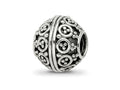 Reflections 925 Sterling Silver Hand Made Decorative Bali Bead 10 x 10 mm.
