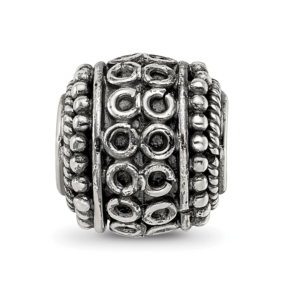 Reflections 925 Sterling Silver Hand Made Decorative Bali Bead 10 x 10 mm.