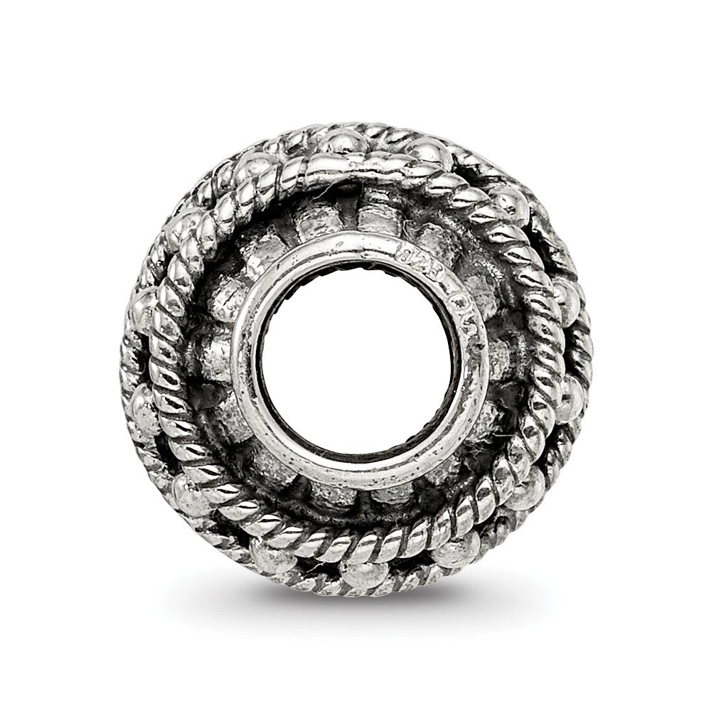 Reflections 925 Sterling Silver Hand Made Decorative Bali Bead 10 x 10 mm.