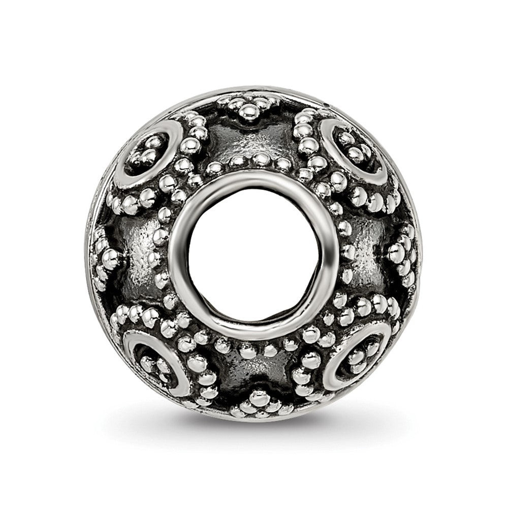 Reflections 925 Sterling Silver Hand Made Decorative Bali Bead 10 x 10 mm.