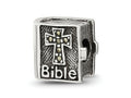 Reflections 925 Sterling Silver Marcasite Cross Bible Bead 10 x 10 mm.