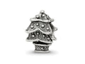 Reflections 925 Sterling Silver Christmas Tree Bead 10 x 7 mm