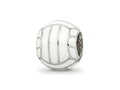 Reflections 925 Sterling Silver Enameled Volleyball Bead 9 x 8 mm