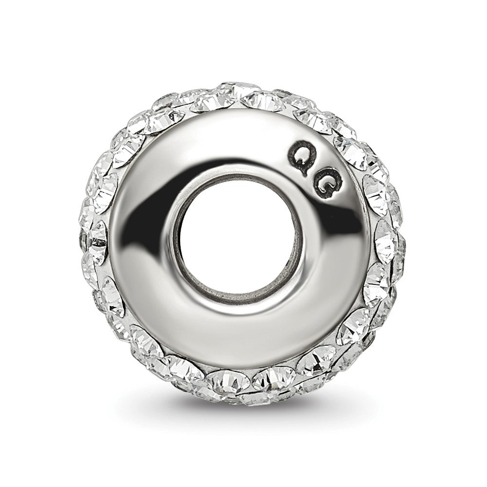 Reflections 925 Sterling Silver White Full Preciosa Crystal Bead 12 x 8 mm