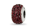 Reflections 925 Sterling Silver Brown Full Preciosa Crystal Bead 12 x 8 mm
