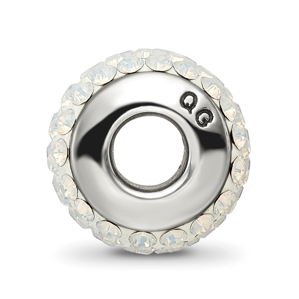 Reflections 925 Sterling Silver Cream Full Preciosa Crystal Bead 12 x 8 mm