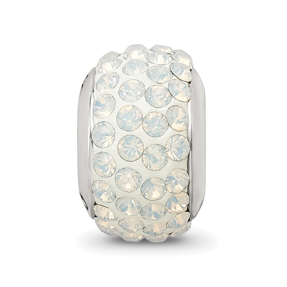 Reflections 925 Sterling Silver Cream Full Preciosa Crystal Bead 12 x 8 mm