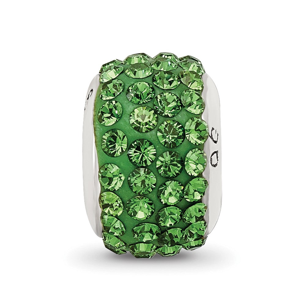 Reflections 925 Sterling Silver Green Full Preciosa Crystal Bead 12 x 8 mm