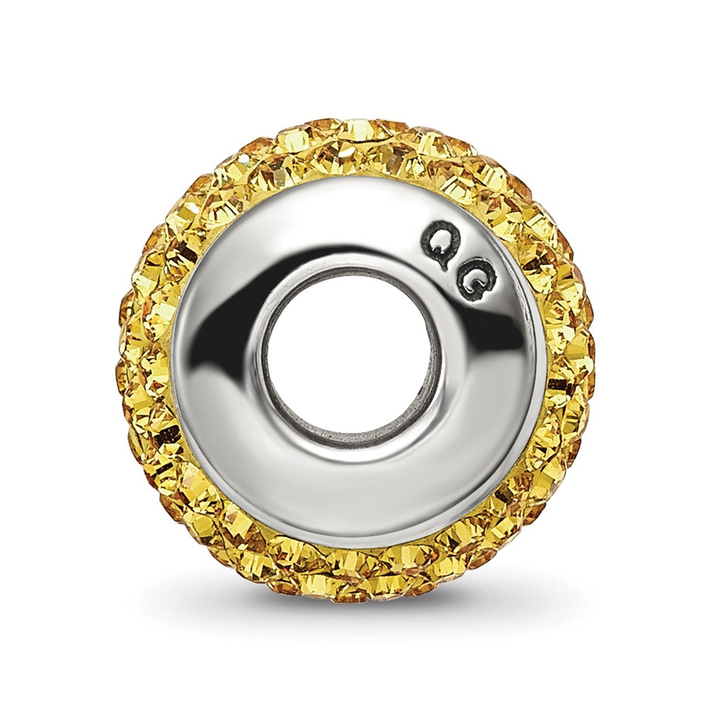 Reflections 925 Sterling Silver Yellow Full Preciosa Crystal Bead 12 x 8 mm