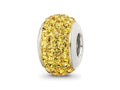 Reflections 925 Sterling Silver Yellow Full Preciosa Crystal Bead 12 x 8 mm