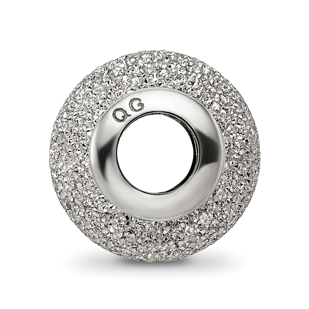Reflections 925 Sterling Silver Light Grey Laser Cut Bead 10 x 10 mm